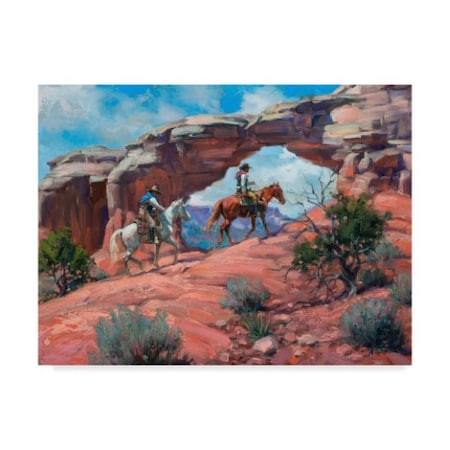 Jack Sorenson 'Between Rocks And Hard Places' Canvas Art,35x47